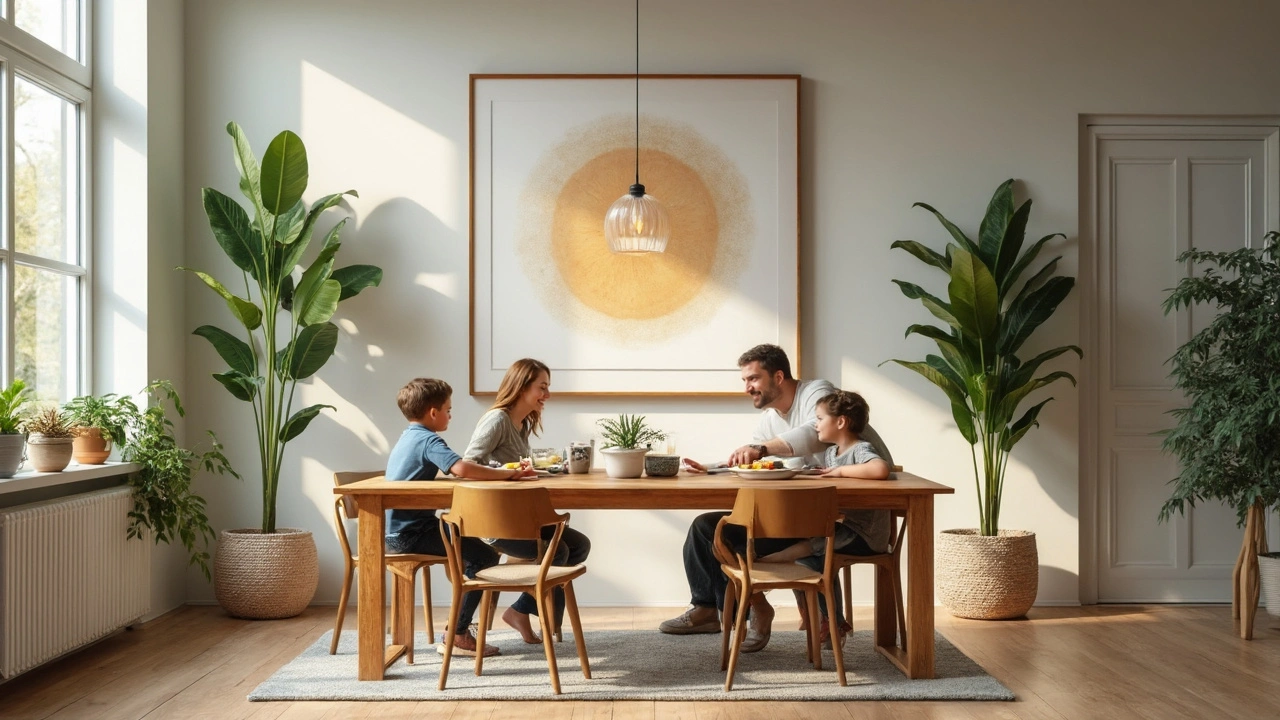 Bildgröße über dem Esstisch: Tipps für das perfekte Wandbild