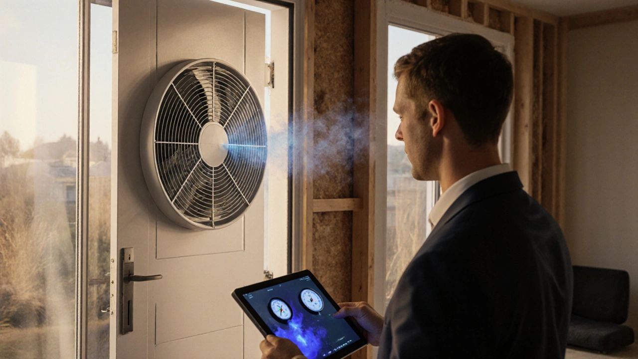 Blower-Door-Nachweis und Energieausweis: Was Sie nach einer Sanierung rechtlich brauchen