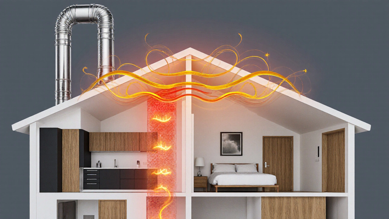 Zentrale Lüftungsanlage mit Wärmerückgewinnung im Haus