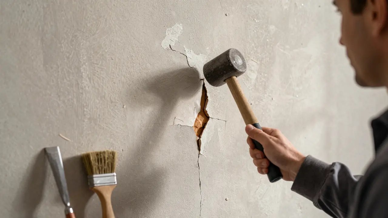 Außenputz ausbessern: Haarrisse, Ausbrüche und Abplatzungen professionell reparieren