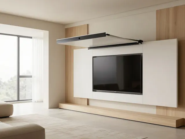 Fernseher im Wohnzimmer verstecken: Die besten Design-Lösungen für die TV-Ecke