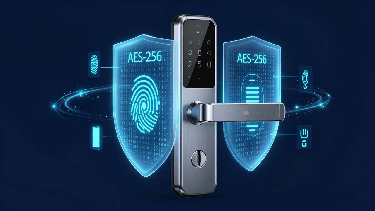 Visualisierung der digitalen Verschlüsselung und Zugangsmedien eines Smart Locks