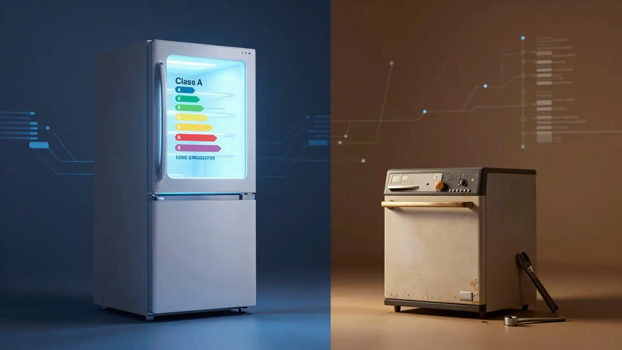 Konzeptkunst zu Effizienz und Reparierbarkeit von Küchengeräten