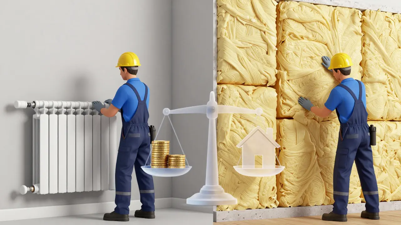 Illustration zeigt Unterschied zwischen Erhaltungs- und Herstellungsaufwand bei Immobilien