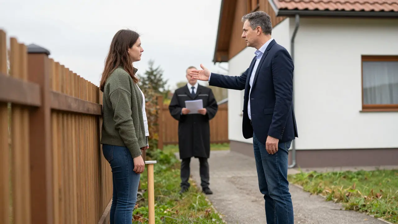 Nachbar misst Abstand zum Grundstück, Verstoß gegen Bauvorschriften