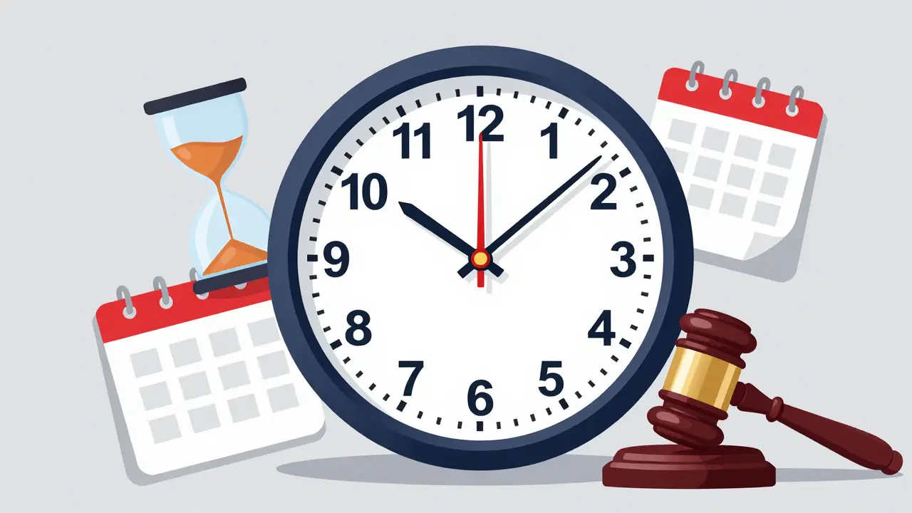 Uhr und Stoppuhr symbolisieren dringende Fristen im Nachbarrecht