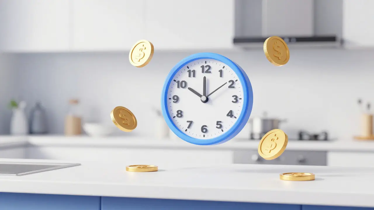 Symbolische Darstellung schneller Finanzierung ohne Bürokratie