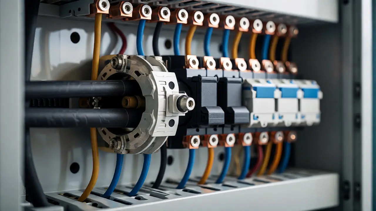Technische Installation eines Lastmanagement-Sensors im Zählerschrank